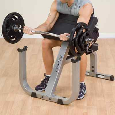 Body-Solid GPCB329 Seated Arm Preacher Curl Bench Isolated Biceps - GymBasis Store