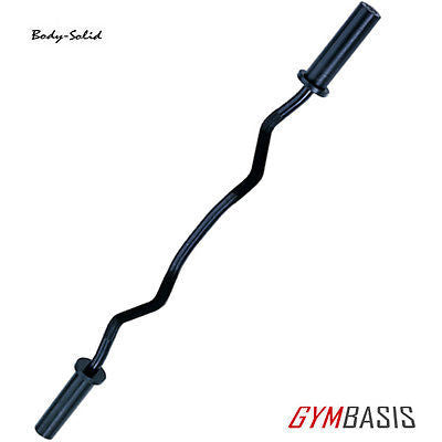 Olympic 47" exclusive Curl Bar - black 18 lbs - Body Solid OB47B - GymBasis Store