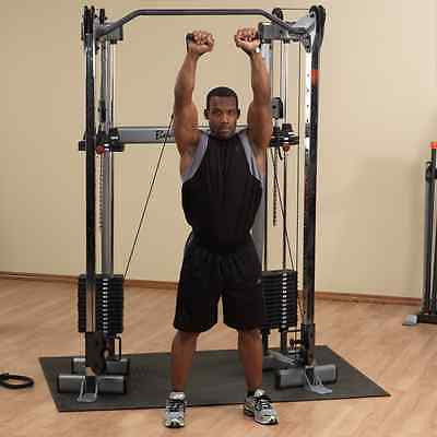 Body-Solid GDCC210 Compact Functional Trainer Machine with stacks (160 lb | 210 lb | 300 lb) - GymBasis Store