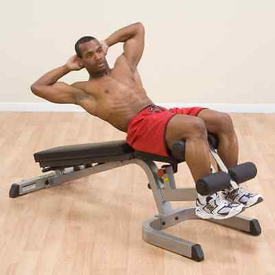 Body Solid GFID71 Heavy Duty Flat Incline Decline Bench - GymBasis Store