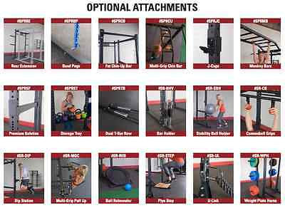 Body-Solid SPR1000 Commercial Power Rack with Rear Extension - GymBasis Store
