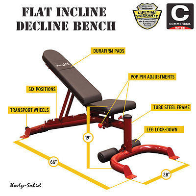 Body-Solid FID Bench GFID100 + Biceps Curl GPCA1 - GymBasis Store