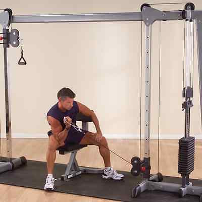 Body-Solid Set GLPH1100 Leg Press 160lb Hack Squat + GDCC250 Cable Crossover - GymBasis Store