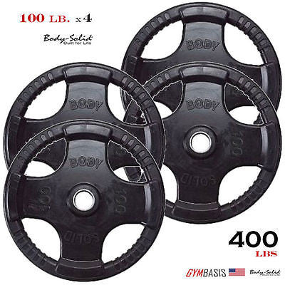 Body Solid GLPH1100 Leg Press / Hack Squat + 400 lb rubber weight plates - GymBasis Store