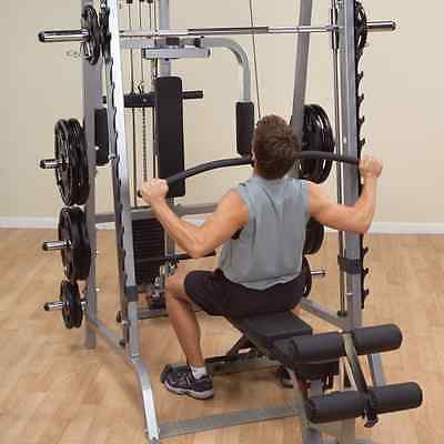 Body-Solid Series 7 Linear Bearing Half Cage Smith Machine GS348Q - GymBasis Store