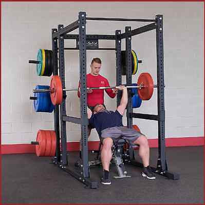 Body-Solid SPR1000 Commercial Power Rack with Rear Extension - GymBasis Store