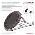 Body-Solid GBR10 Medicine Ball Rebounder 30” Adjustable 30 to 60 degree - GymBasis Store