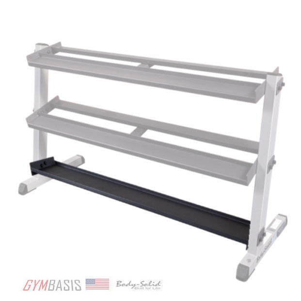 Body-Solid GKRT6 Kettlebell Storage Shelf for use with GDR60 Dumbbell Rack - GymBasis Store