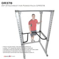 Body-Solid DR378 Dip Attachment for use with Pro Power Rack Station GPR378 - GymBasis Store