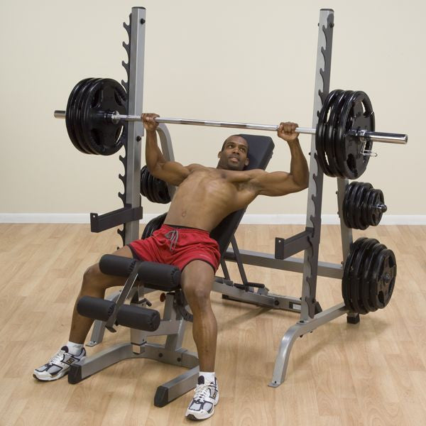 Body Solid GPR370 Multi Press Weight Squat Lifting Rack - GymBasis Store