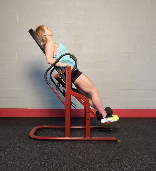 Body-Solid Inversion Table GINV50 Red Frame - Gravity Therapy - GymBasis Store