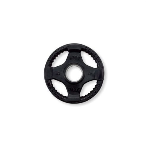 Body-Solid Set 255lbs. of Rubber Grip Olympic Weight Plates 2.5-45lb. - GymBasis Store