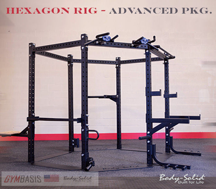 Body Solid HEXAGON (ADVANCED PKG.) 83” Training Rig System - SR-HEXADV - GymBasis Store