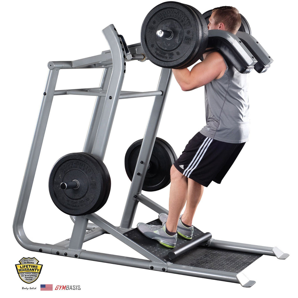 BODY-SOLID SLS500 Leverage Squat Standing Calf Raise Machine - GymBasis Store