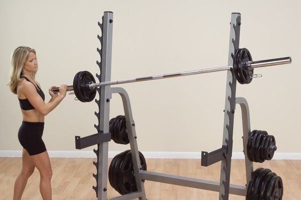 Body-Solid GPR370 Multi Press Rack & 500 Lb. Weight Olympic Set - GymBasis Store