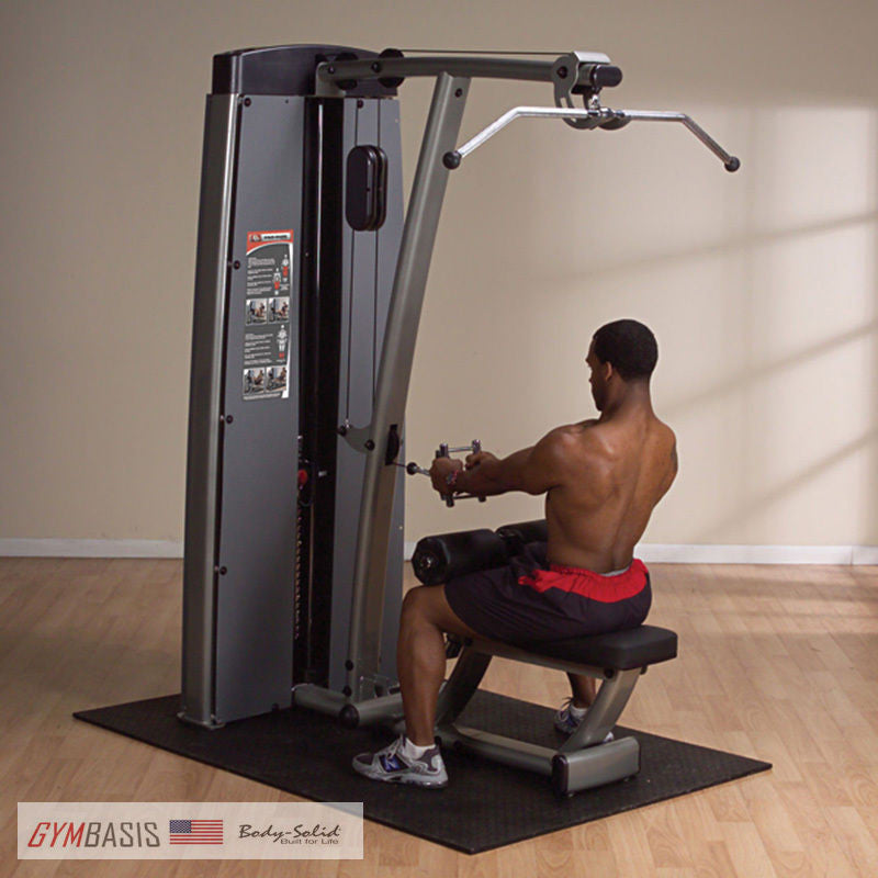 Body-Solid DLAT-SF Pro Dual Lat and Mid Row Machine, 210lb Stack - GymBasis Store