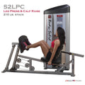 Body-Solid S2LPC/2 - Pro Club Leg Press & Calf Raise - 210 lb. stack - GymBasis Store