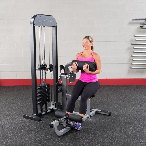 Body-Solid GCAB-STK Pro Select Ab & Back Gym Machine | 210lbs Stack - GymBasis Store