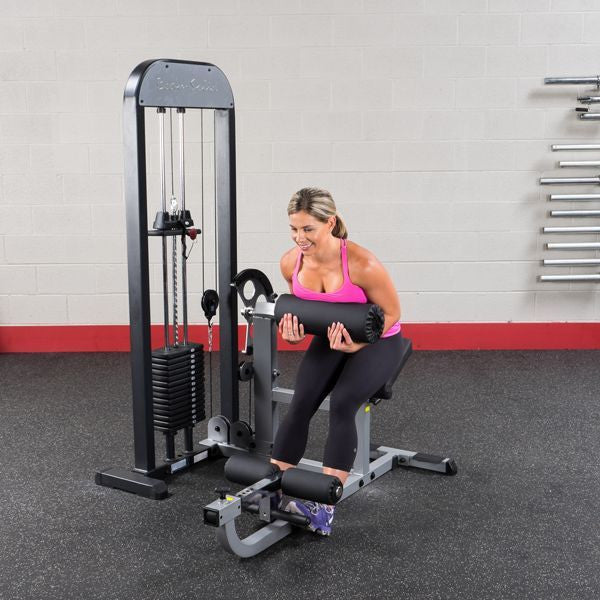 Body-Solid GCAB-STK Pro Select Ab & Back Gym Machine | 210lbs Stack - GymBasis Store