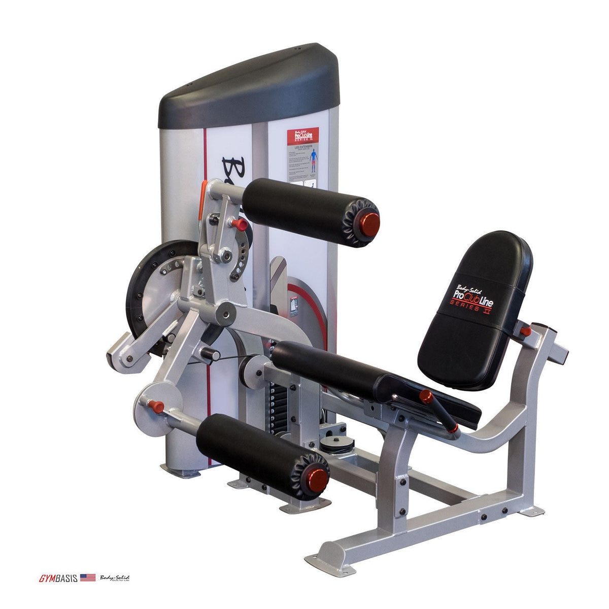 Body-Solid S2LEC Pro ClubLine Leg Extension / Curl - 235lb weight stack - GymBasis Store