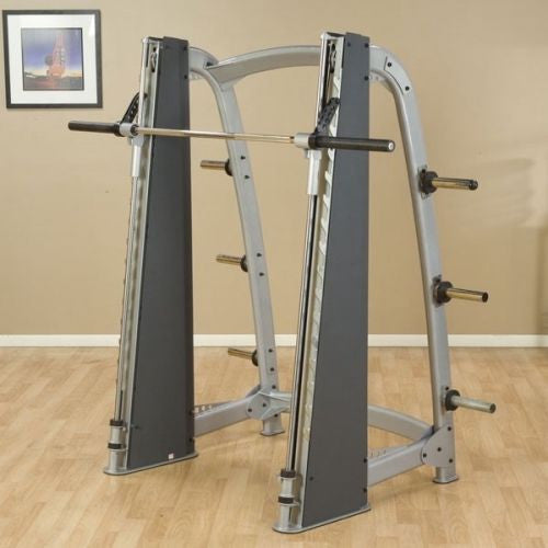 Body-Solid SCB1000 Smith Machine + GFID225 Bench + 255 lb. rubber weight set - GymBasis Store