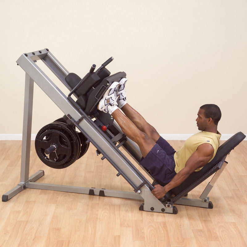 Body-Solid GLPH1100 Leg Press / Hack Squat + 255 lb. rubber grip plates - GymBasis Store