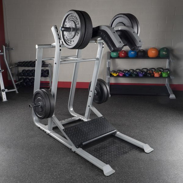 BODY-SOLID SLS500 Leverage Squat + 260lb full commercial bumper plates - GymBasis Store