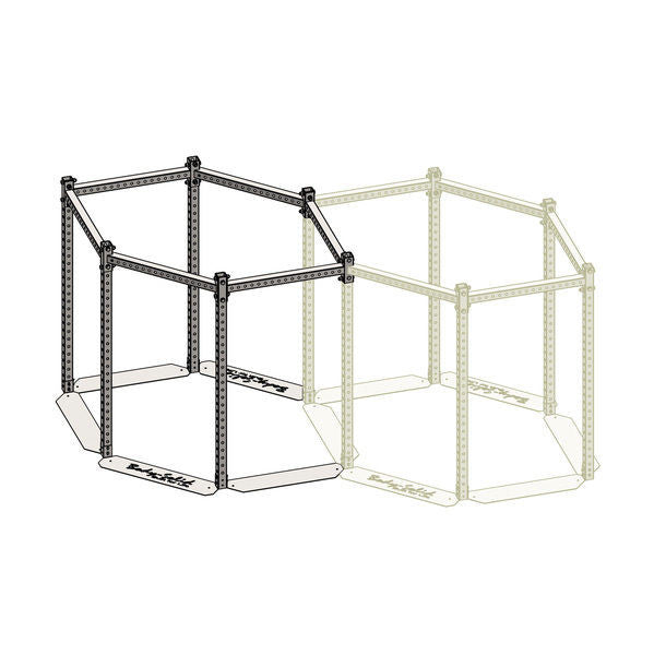 Body Solid SR-HEXEXT 83" Short HEX SYSTEM HEXAGON RIG EXTENSION - GymBasis Store
