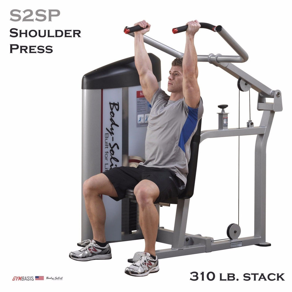 Body-Solid S2SP/3 Pro Clubline Series II Shoulder Press 310 lb. stack - GymBasis Store