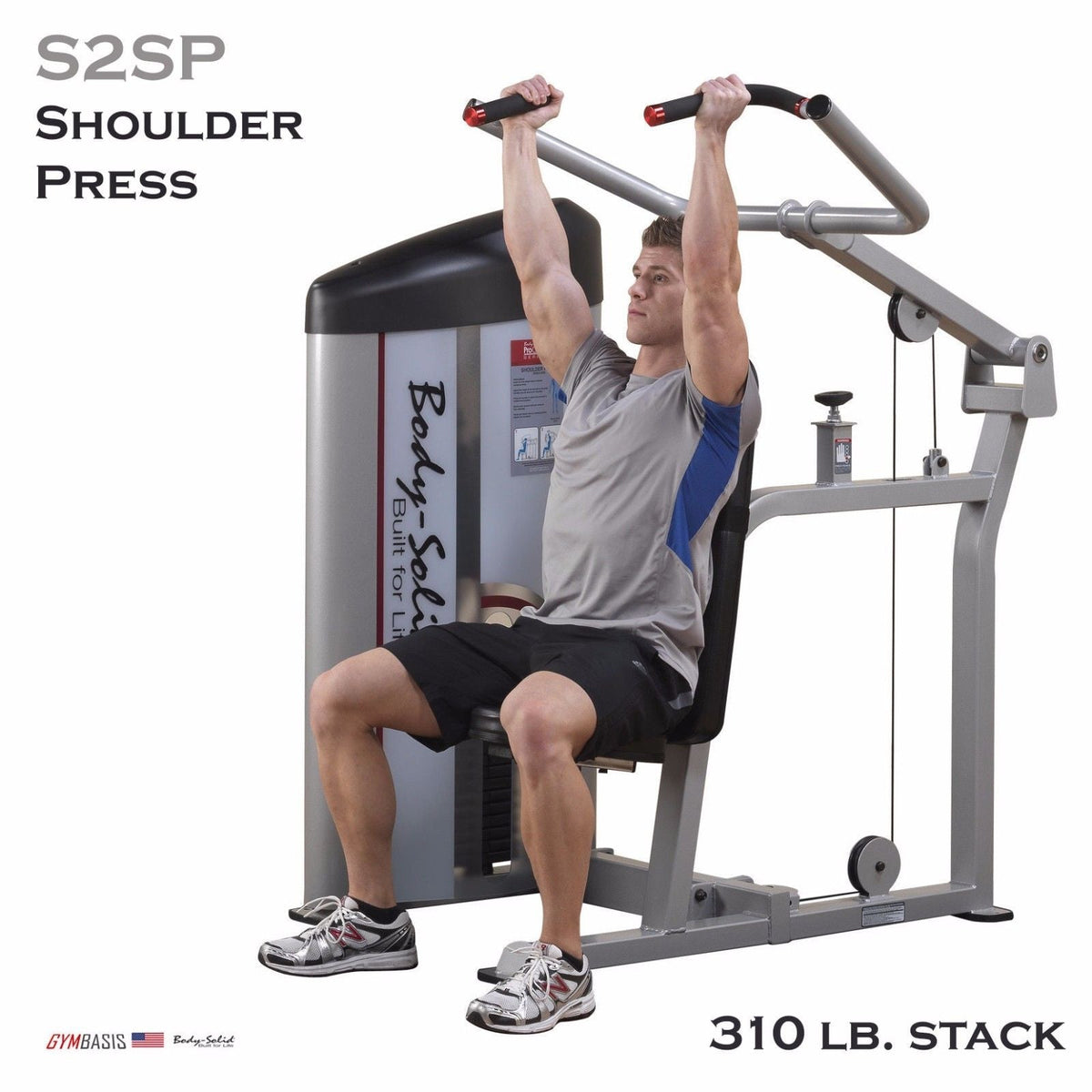 Body-Solid S2SP/3 Pro Clubline Series II Shoulder Press 310 lb. stack - GymBasis Store