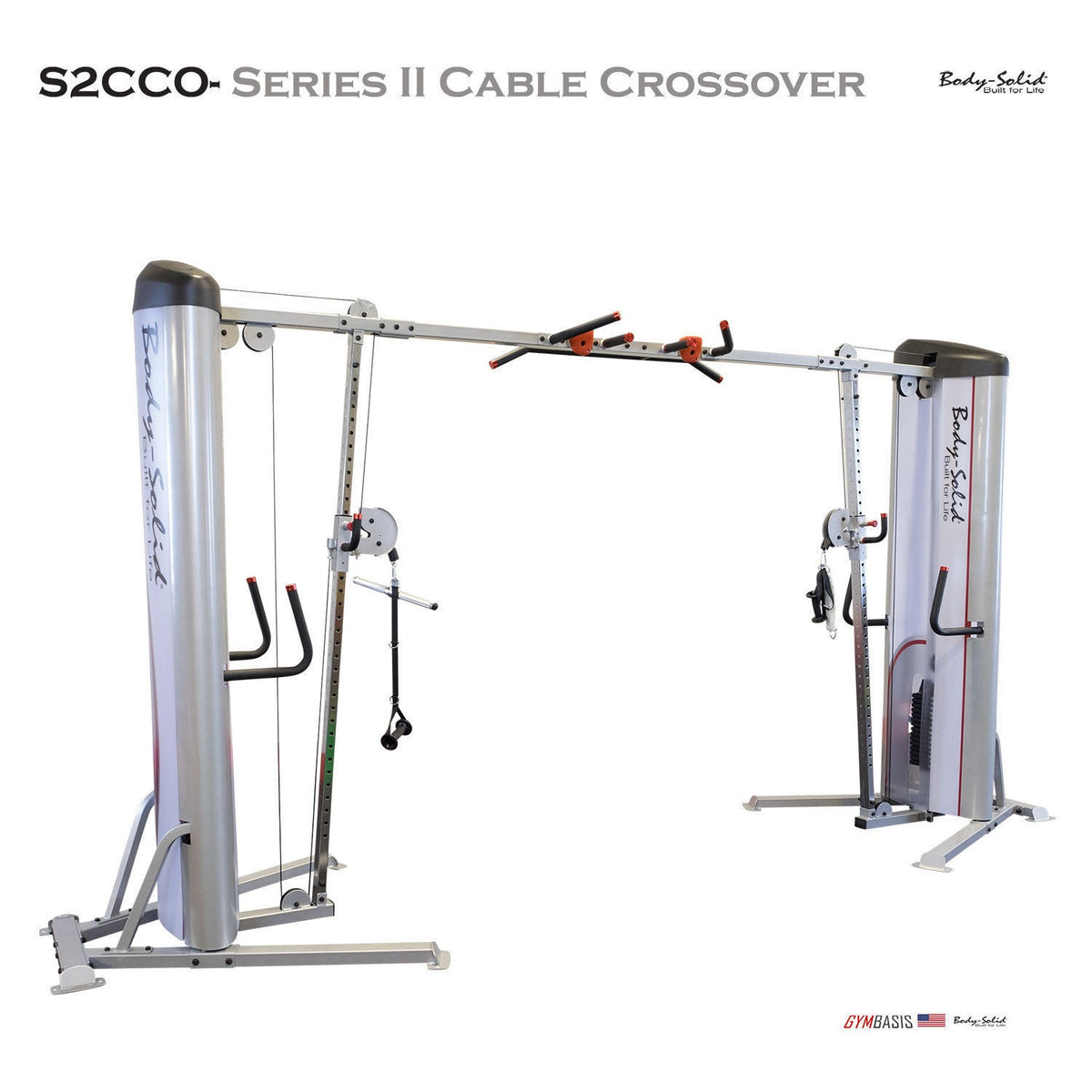 Body-Solid S2CCO Series II Cable Crossover - 160lb Dual Stack (S2CCO/1) - GymBasis Store