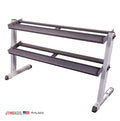 Body-Solid GDR60 2-Tier Horizontal Hex / Round Dumbbell Rack - GymBasis Store