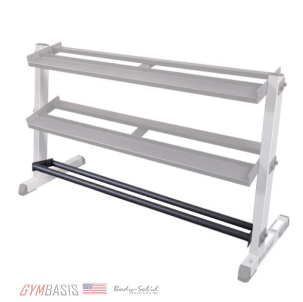 BodySolid GMRT6 Medicine Ball Storage Shelf for use with GDR60 Dumbbell Rack - GymBasis Store