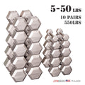 Body-Solid 5-50lb. Dumbbell Pairs - SDS550 - GymBasis Store