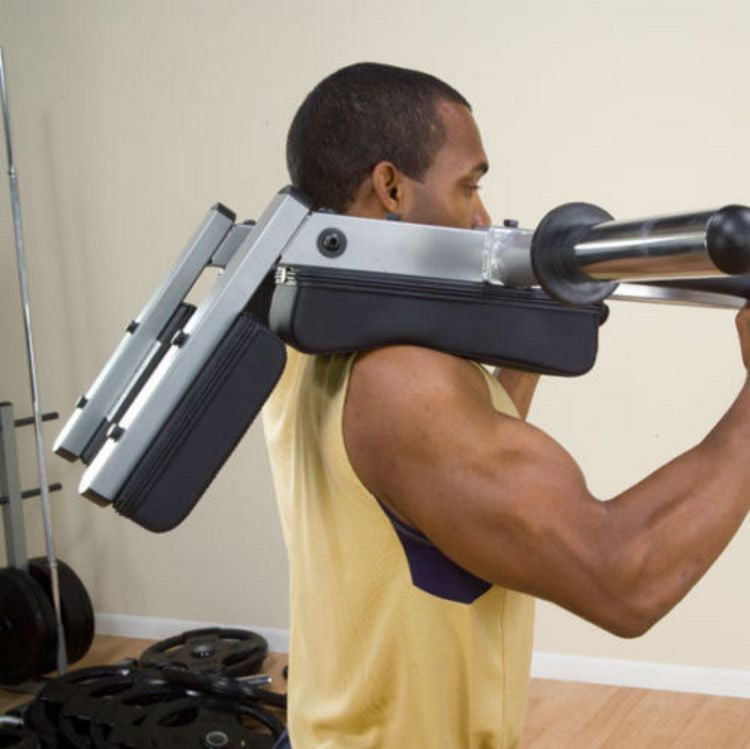 Body-Solid GSCL360 Leverage Squat and Calf Machine & 255 lbs Rubber Grip Plates - GymBasis Store