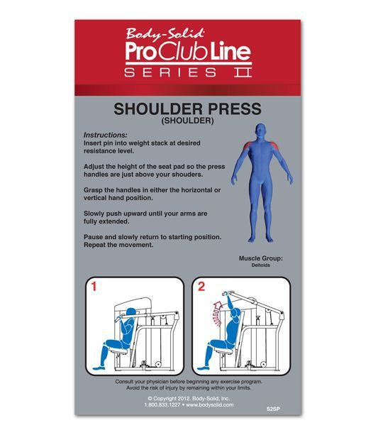 Body-Solid S2SP/3 Pro Clubline Series II Shoulder Press 310 lb. stack - GymBasis Store