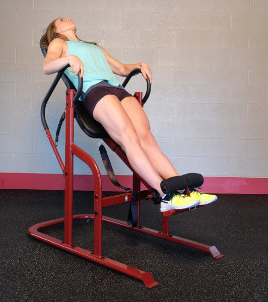 Body-Solid Inversion Table GINV50 Red Frame - Gravity Therapy - GymBasis Store