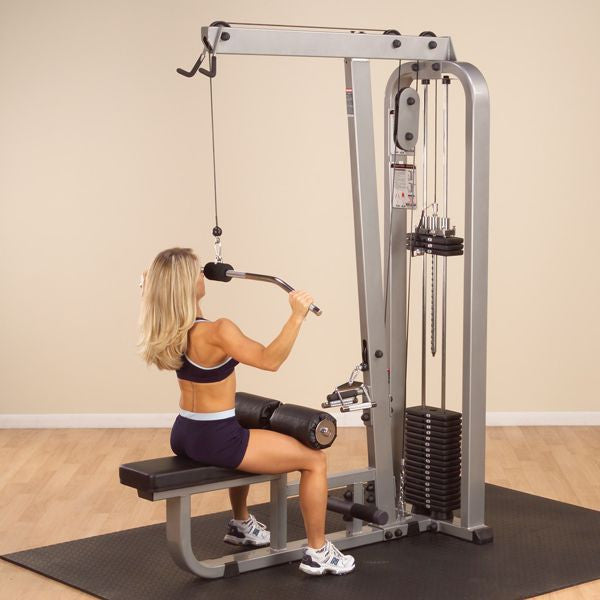 Body-Solid Pro Club Line Lat Mid Row SLM300G/2 with 210 lbs weight stack - GymBasis Store