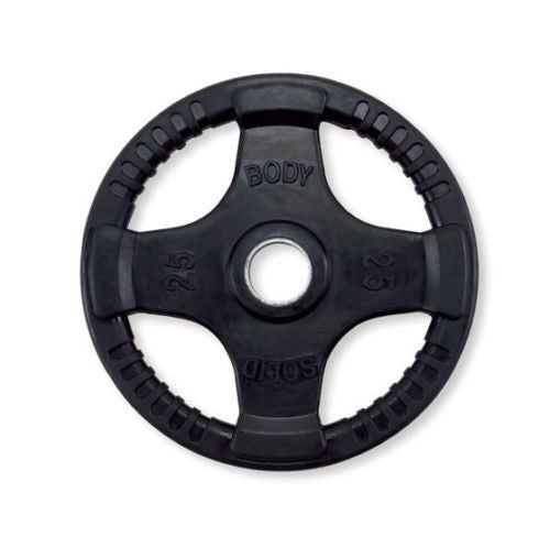 Body-Solid Set 255lbs. of Rubber Grip Olympic Weight Plates 2.5-45lb. - GymBasis Store