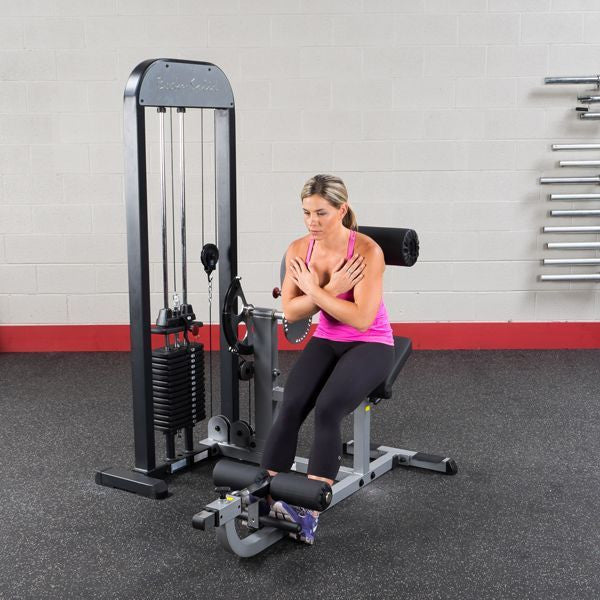 Body-Solid GCAB-STK Pro Select Ab & Back Gym Machine | 210lbs Stack - GymBasis Store