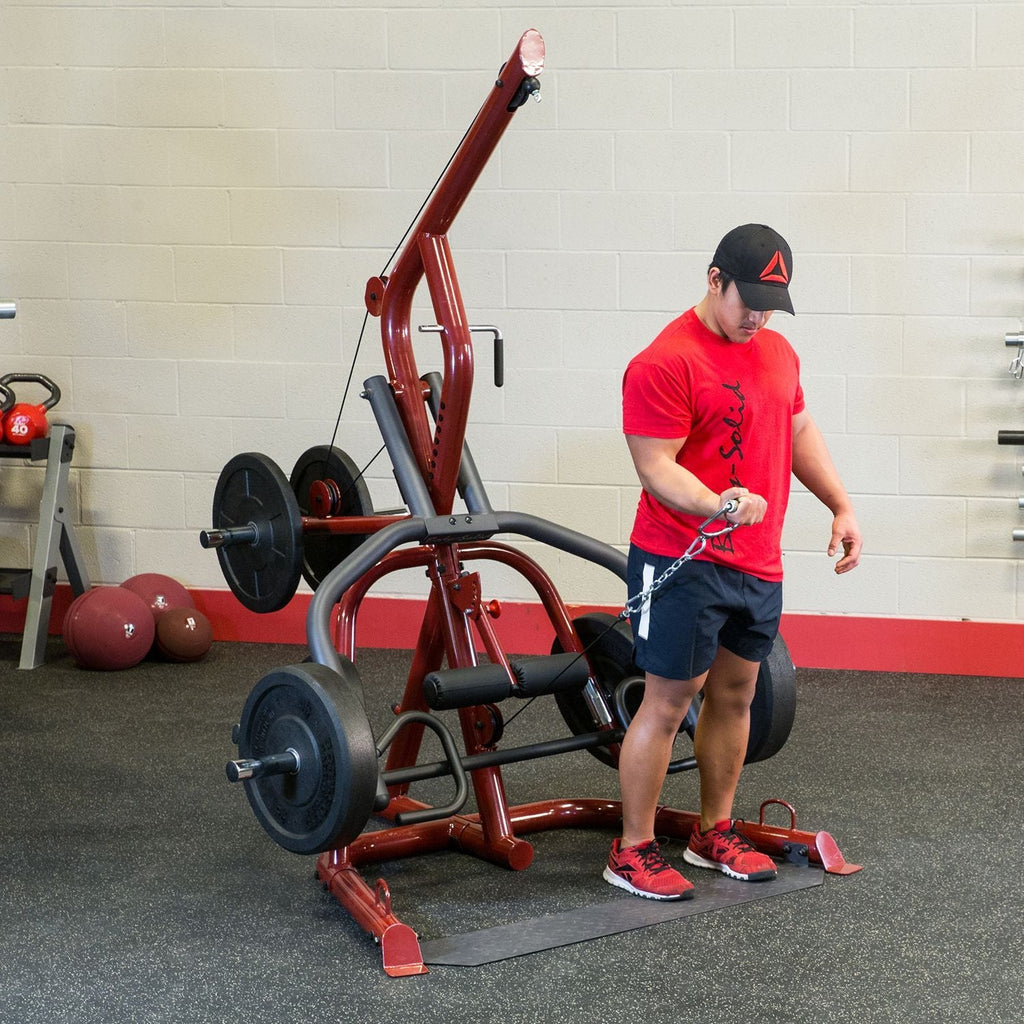 Body-Solid G6B25YR Home Gym + GLGS100P4 Leverage Corner Package w/255lb plates - GymBasis Store