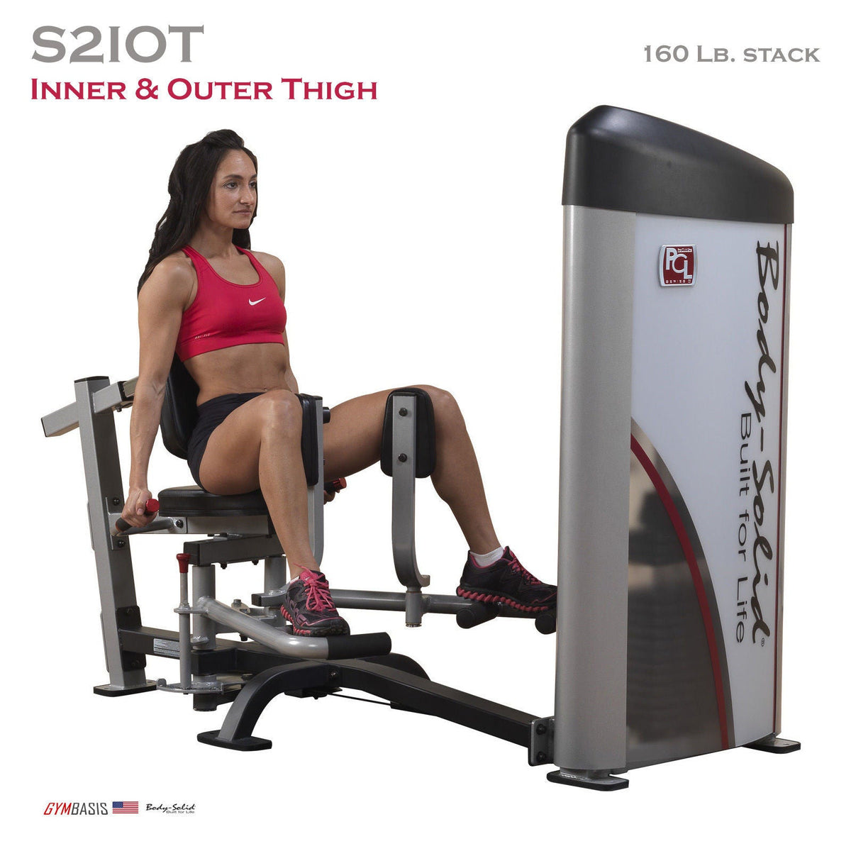 Body-Solid S2IOT Pro ClubLine Series 2 Inner Outer Thigh - 160 lb stack - GymBasis Store