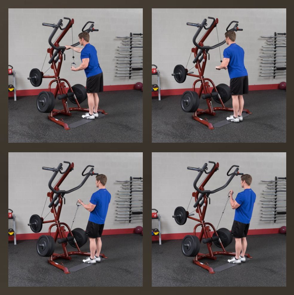 Body Solid GLGS100 Plate Loaded Leverage Corner Gym + 255 lbs. plates - GymBasis Store
