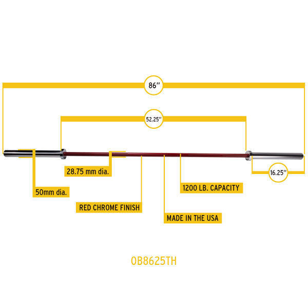 Body-Solid Premium 7' Olympic Power Bar - GymBasis Store