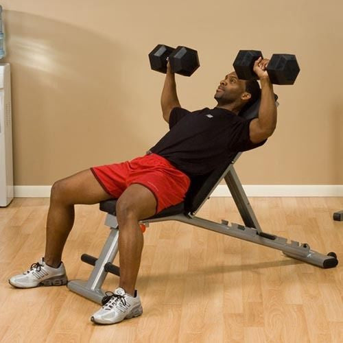 Body-Solid SCB1000 Smith Machine + GFID225 Bench + 255 lb. rubber weight set - GymBasis Store