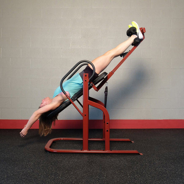 Body-Solid Inversion Table GINV50 Red Frame - Gravity Therapy - GymBasis Store