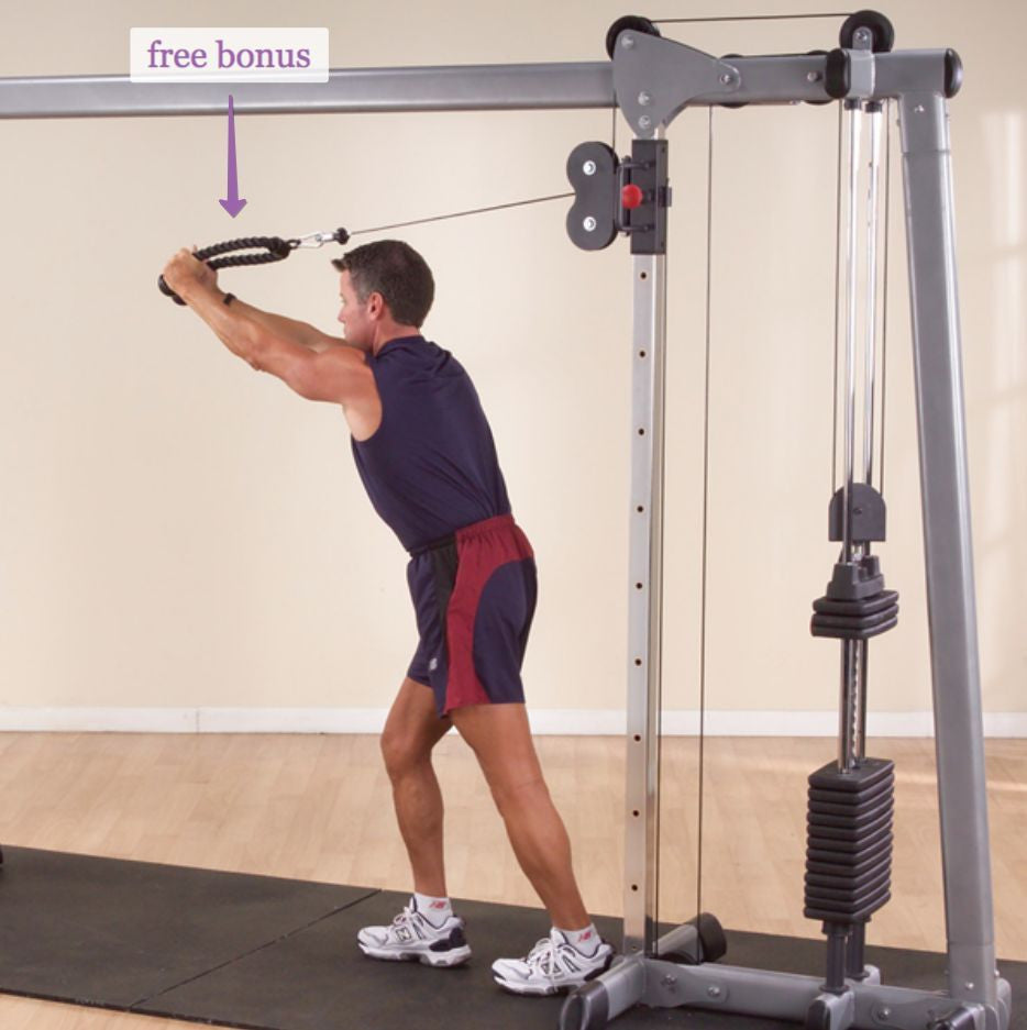 Body-Solid GDCC250 Deluxe Crossover & Functional Trainer 160lb - 210lb - 300lb Stacks - GymBasis Store