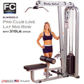 Body-Solid Pro Club Line Lat Mid Row SLM300G-3 with 310 lbs weight stack - GymBasis Store