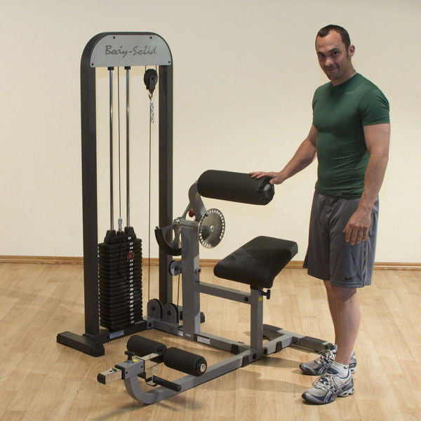 Body-Solid GCAB-STK Pro Select Ab & Back Gym Machine | 210lbs Stack - GymBasis Store