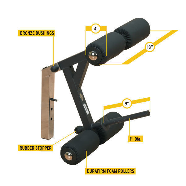 Body-Solid GLDA1 Leg Developer Attachment - for GFID31 / PFID130x Bench - GymBasis Store